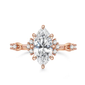 Jeulia Vintage Marquise Engagement Ring Sterling Silver