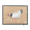 Chicken 1 Beige Washable Doormat - 65x85cm