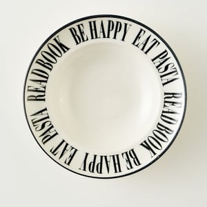 Book Lovers Porcelain Pasta Bowl