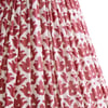 30cm straight empire shade in temple red block printed cotton