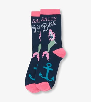 Women's Salty Bitch Crew Socks