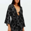 Perola Knot Beach Kaftan Black - S