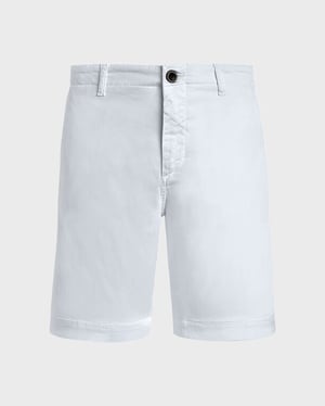 Vilebrequin - Men Tencel Cotton Bermuda Shorts Solid - Bermuda - Ponche - White - Size 40