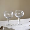 nkuku Yala Hammered Gin Glass Set Of 2 | Glassware | Clear