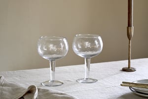 nkuku Yala Hammered Gin Glass Set Of 2 | Glassware | Clear