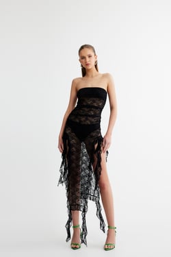LIONESS Rendezvous Dress Onyx