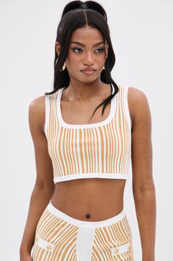 AKIRA Life Is Good Sweater Bralette | Size Large