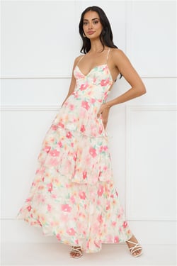 Bright Beauty Maxi Dress Print