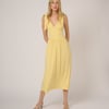 Butter Yellow Jersey Addison Midi Dress