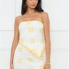 Desert Daze Strapless Top White