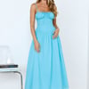 Whimsical Woods Maxi Dress Aqua