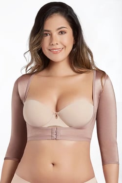 Open Bust Arm Shaper - Cocoa / XL