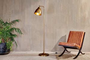 nkuku Muturi Floor Lamp | Lamps | One Size | Antique Brass