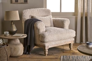 nkuku Otas Teddy Cotton Armchair | Seating | One Size | Off White