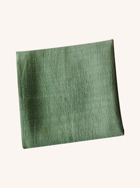 Cotton Linen Napkins Solid Color Placemats Tea Towels - Pea Green / One-Size