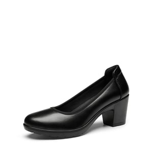 DREAM PAIRS  Stand All Day Pumps  Edena Chunky Low Block Heel Pumps