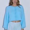 Cloud Nine Fluffy Cardigan Blue