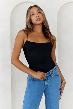 BASE Day To Night Longline Top Black