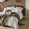 White Linen Blend Duvet Cover - Single