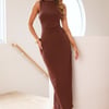 Classy Essence Maxi Dress Chocolate