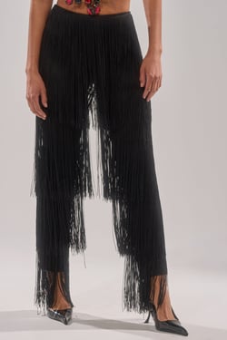 AKIRA Oh So Fringe Pants | Black | Size 1X