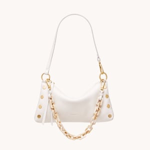 Hammitt Latte Shoulder Strap Calla Lily White Brushed Gold