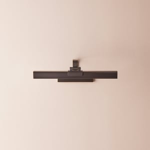 Smaller Marcel rechargeable picture light in bronze finish
