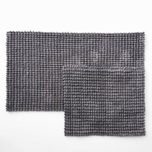 Cosy Bath Mat Set - Anthracite