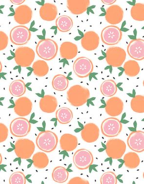 Grapefruit' Wallpaper by Tea Collection - White - Traditional / 27 in. x 27 ft.