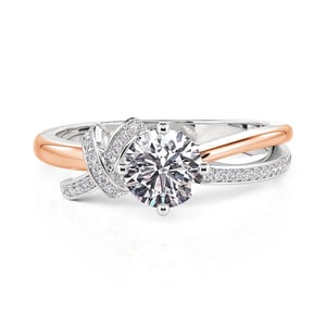 Jeulia Amore Custom Knot Birthstone Ring