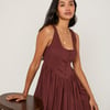 Brown Cora Mini Dress