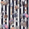 HACKNEY EMPIRE Wallpaper - Midnight Stripe
