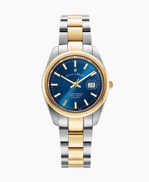 Allure 32mm Three-hands Date Two-tone Blue dial Stainless steel swiss watch - 32 mm
