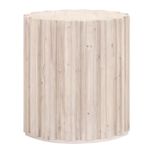 Roma White Wash Reclaimed Pine End Table