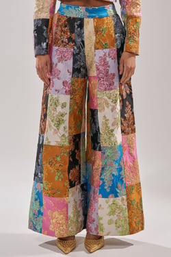 AKIRA Lolita Patchwork Brocade Trouser Pants | Size 1X