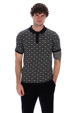 Zano Geo Pattern Polo - 3XL