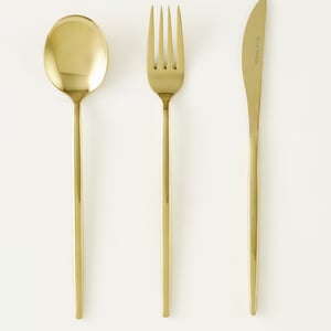 Siena 18-Piece Gold Flatware Set - Dinner