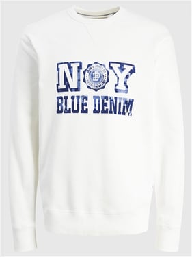 Jack & Jones Bluvahn Sweat Crew Neck - Cloud Dancer - XL