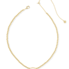 Elisa Gold Beaded Necklace Ivory