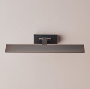 Smaller Pelton picture light in bronze
