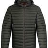 Weird Fish Flete Lightweight Showerproof Padded Hooded Jacket Anthracite Size M