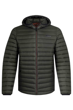 Weird Fish Flete Lightweight Showerproof Padded Hooded Jacket Anthracite Size L