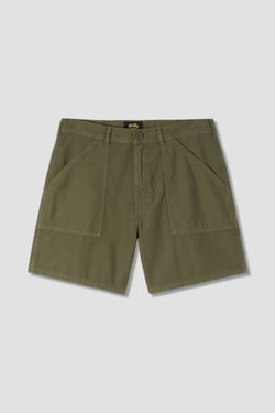Fat Short (Olive Sateen) - 38