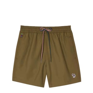 Paul Smith Zebra Logo Swim Shorts Military Green