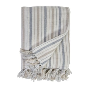 Naples Oversized Throw   Ocean / Natural