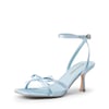 DREAM PAIRS Elegant Square Toe Bow heeled Sandal