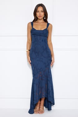 Enchanted Empire Maxi Dress Navy