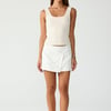Danton Mini Skirt (Off White) - US 0