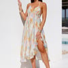 The Summer Sky Halter Midi Dress Multi