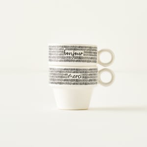Merci Ceramic Espresso Cup (Set of 2)